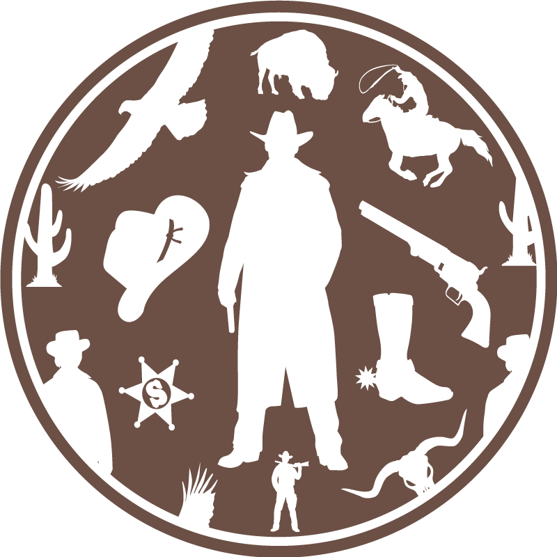 어린 이용 비닐 카펫 카우보이 실루엣 - TenStickers