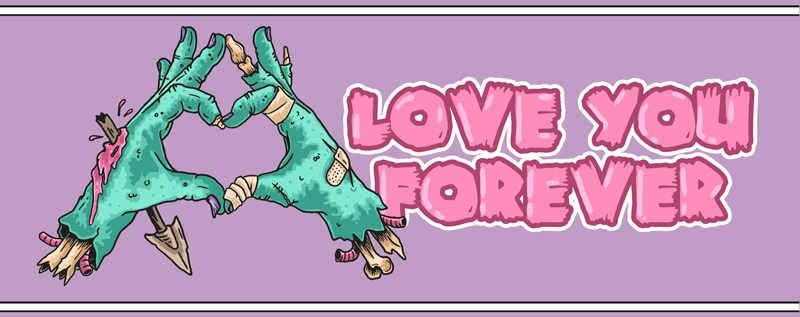 피 묻은 손 비닐 러그 디자인 - TenStickers