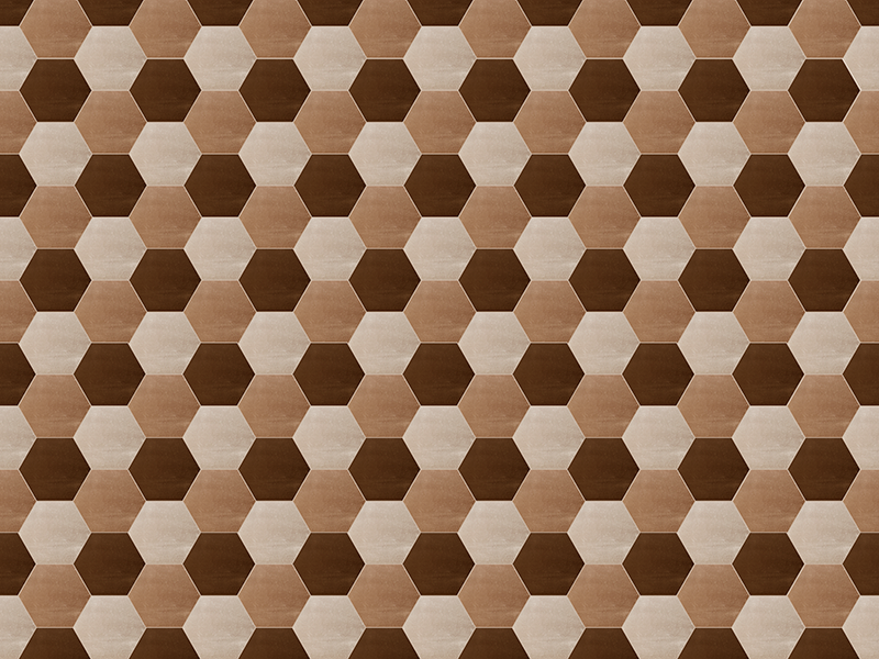비닐 카펫 타일 효과 벌집 패턴 - TenStickers