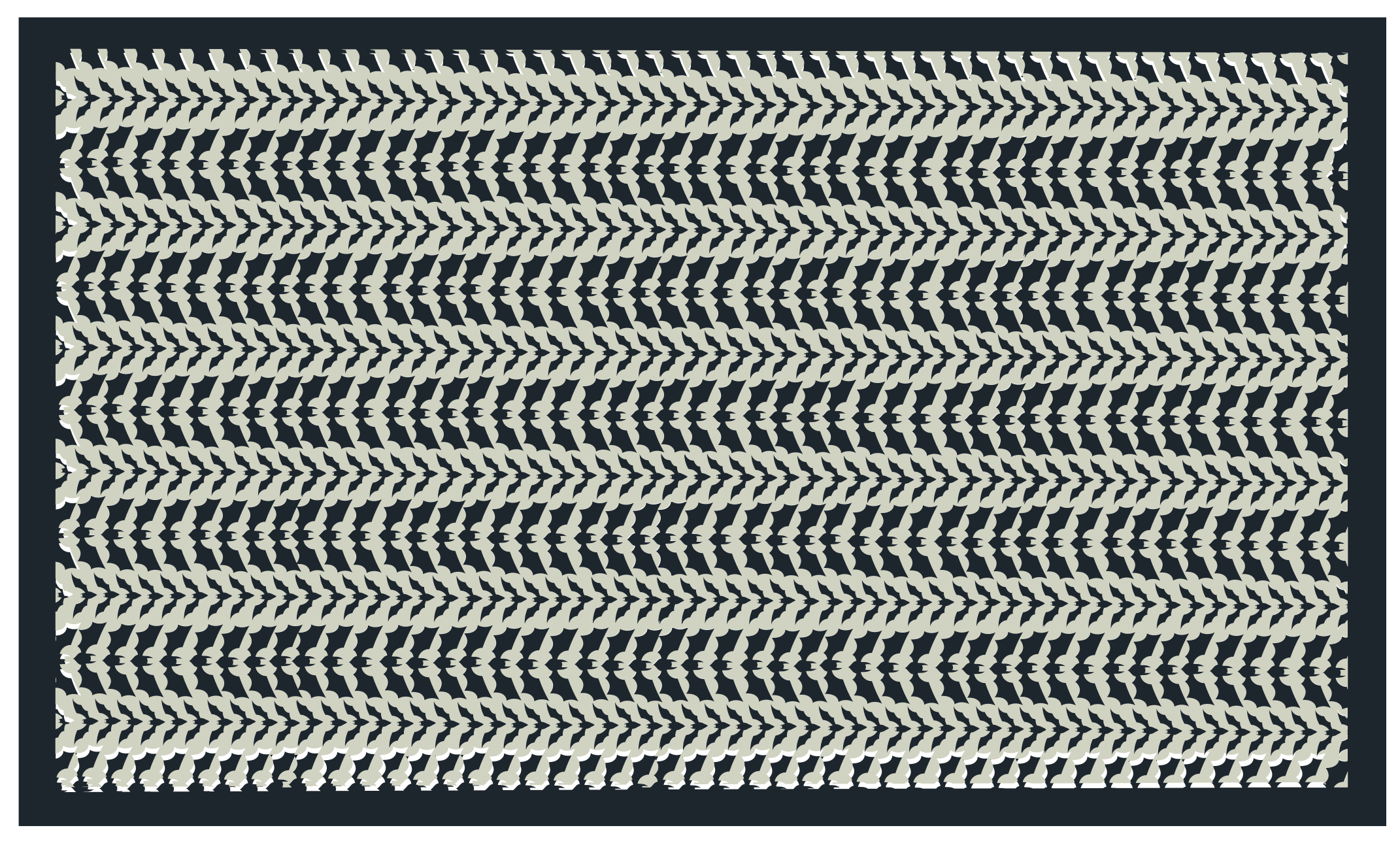 줄무늬 비닐 카펫 쉐브론 복잡함 - TenStickers