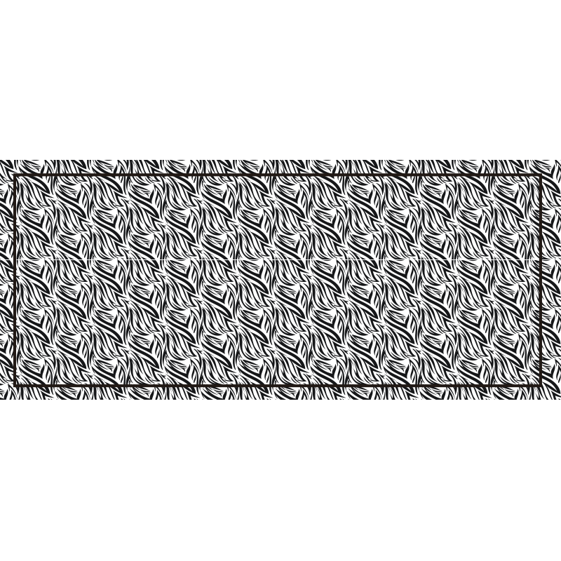 애니멀 프린트 비닐 카펫 얼룩말 트위스트 - TenStickers