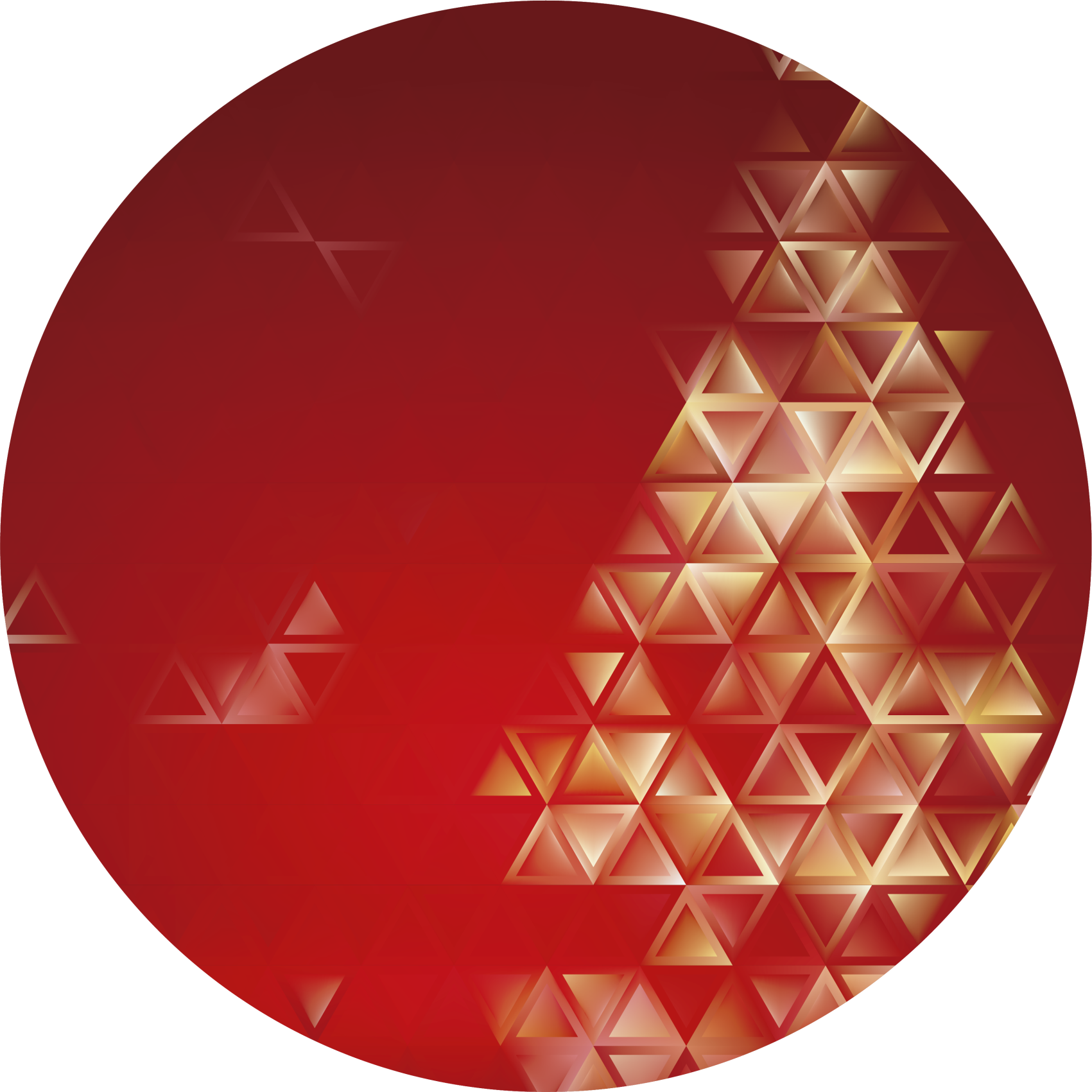 크리스마스 트리 크리스마스 빨간색 배경 - TenStickers