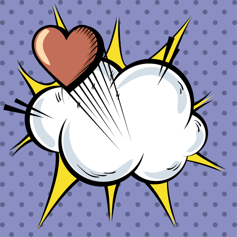 비닐 게임 카펫 팝 아트 폭발적 디자인 - TenStickers