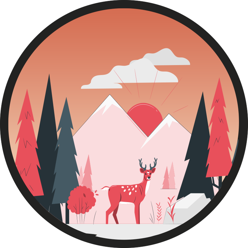 비닐 카펫 자연 고요한 자연 풍경 - TenStickers