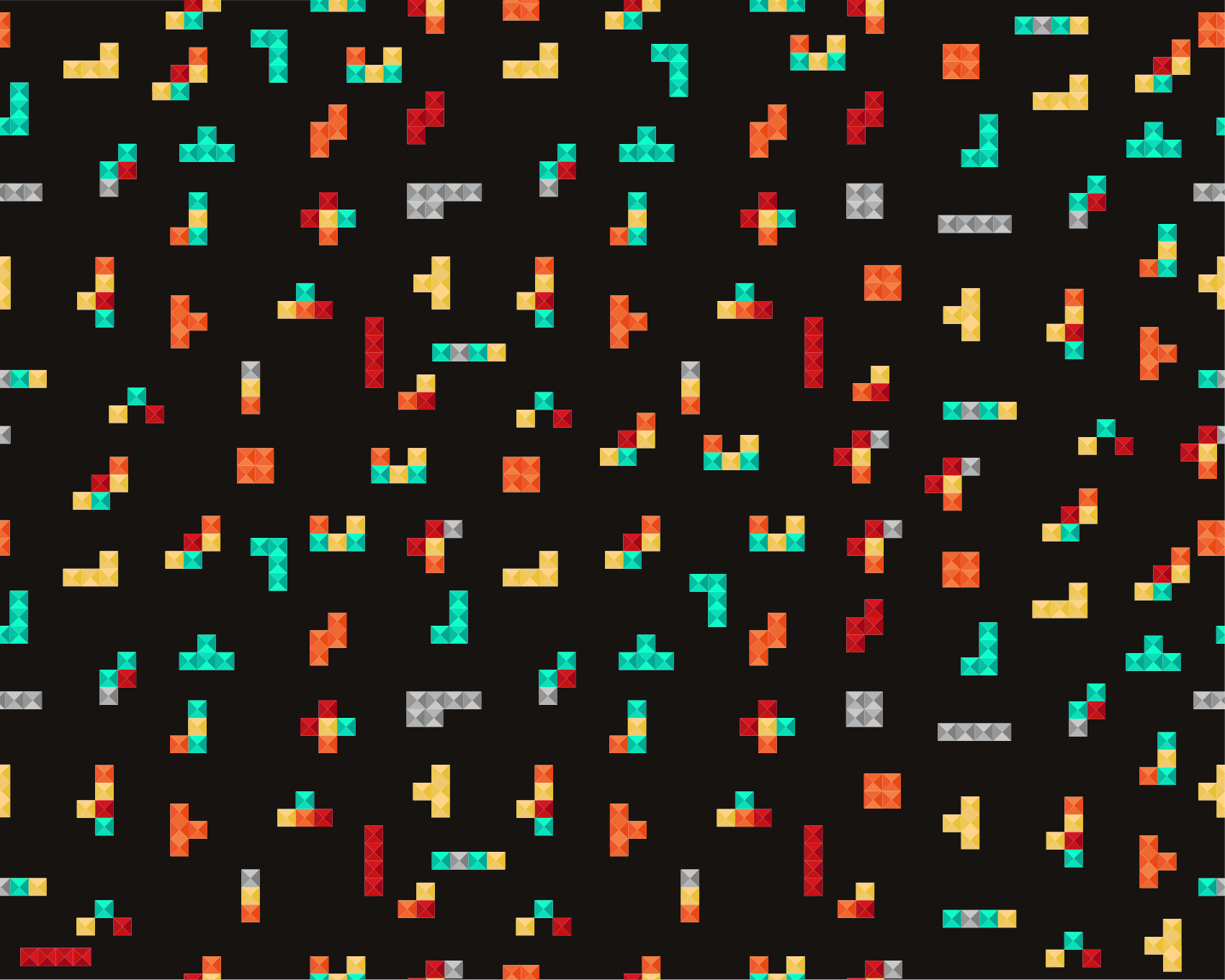 레트로 테트리스 빈티지 비닐 러그 - TenStickers