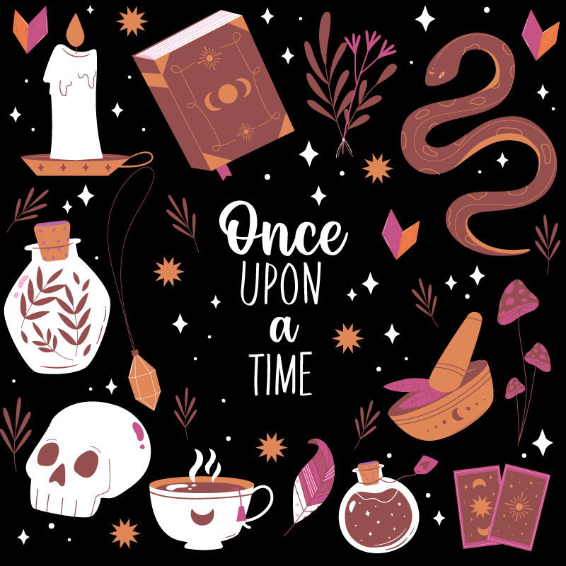 어린 이용 비닐 카펫 동화 같은 이야기 시간 - TenStickers