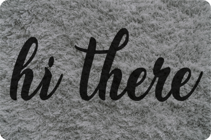 문구와 함께 비닐 양탄자 안녕하세요 장식 - TenStickers