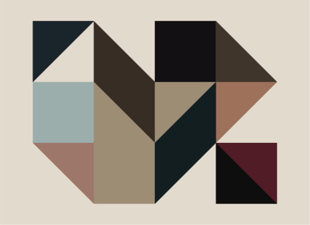 비닐 양탄자 기하학적 모양 기하학적 양탄자 - TenStickers