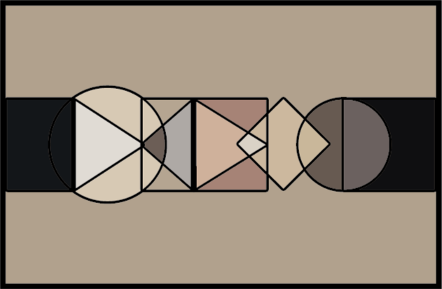 비닐 양탄자 도형 원 - TenStickers