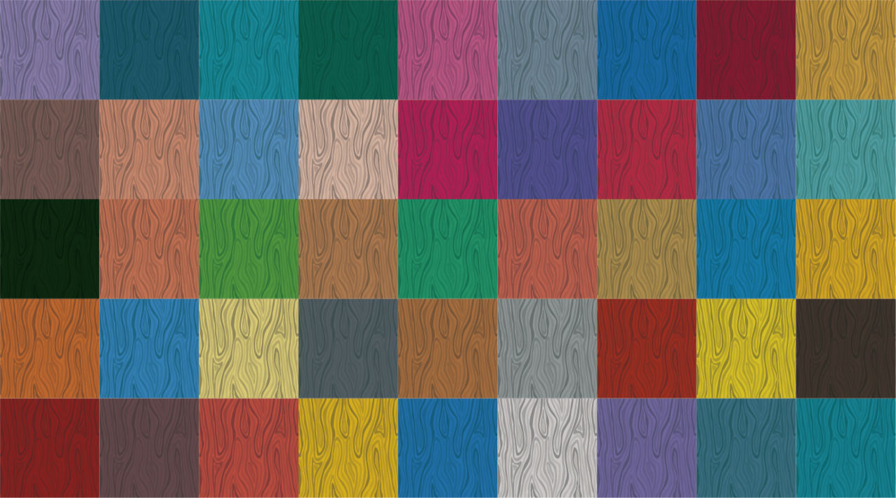 비닐 깔개 다채로운 블록 침실 깔개 - TenStickers