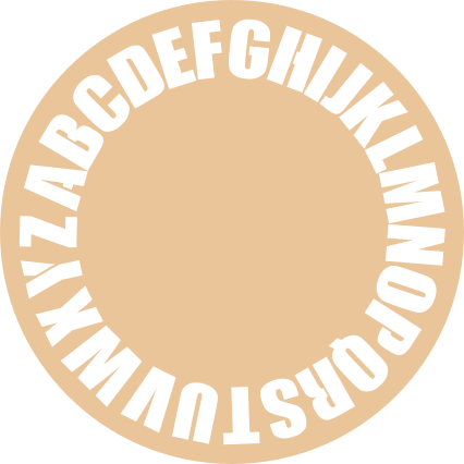 아이 빈티지 알파벳 비닐 러그 - TenStickers