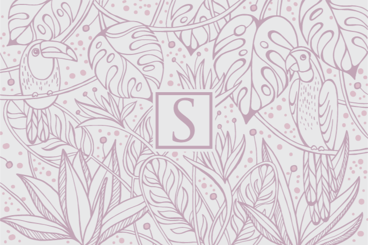 이름이있는 비닐 카펫 맞춤형 정글 모티브 - TenStickers