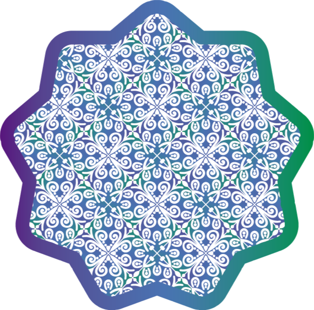 비닐 카펫 타일 효과 복잡한 타일 디자인 - TenStickers