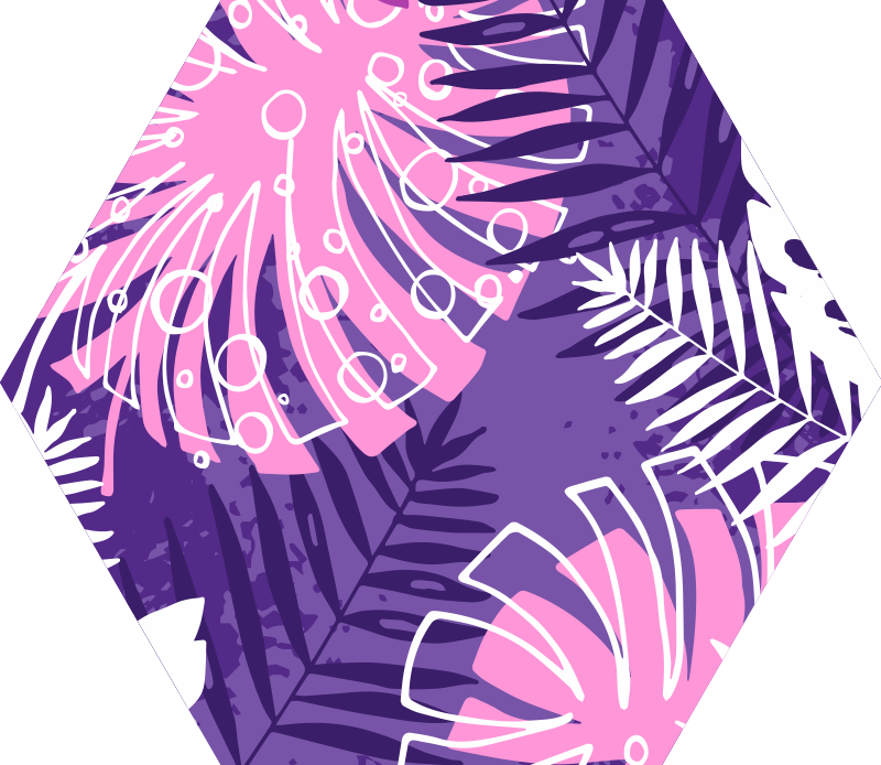 비닐 카펫 꽃과 식물 식물학적 진술 - TenStickers