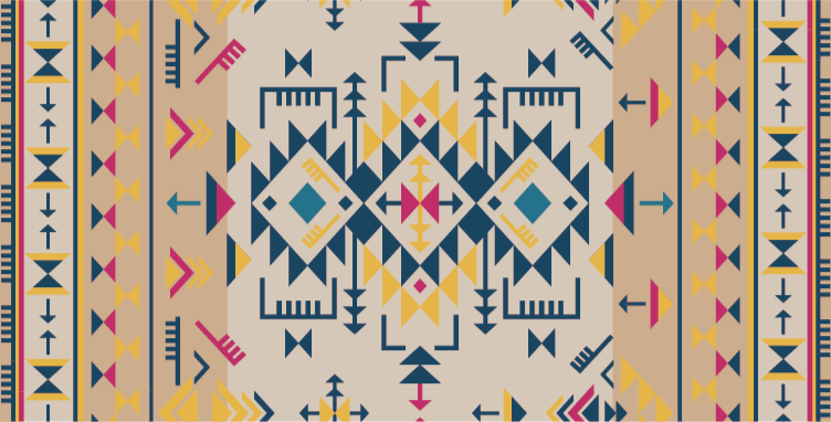 기하학적 효과 비닐 카펫 기하학적 무늬 장식 - TenStickers