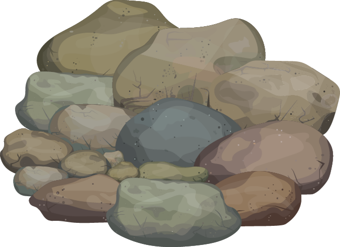 비닐 카펫 스톤 효과 자갈 일러스트레이션 - TenStickers