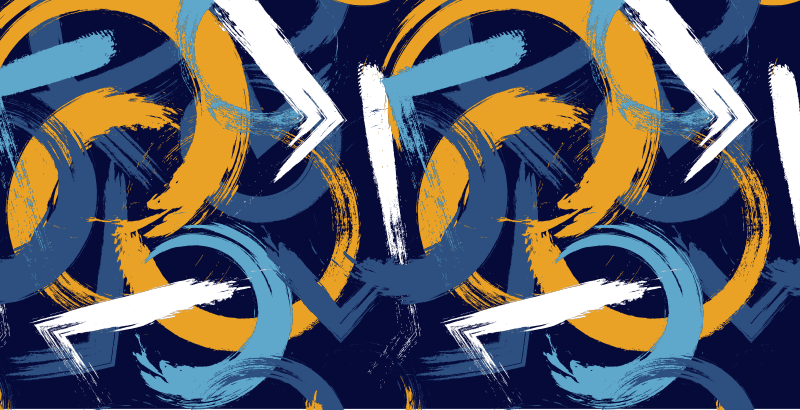 기하학적 효과 비닐 카펫 추상 소용돌이 - TenStickers