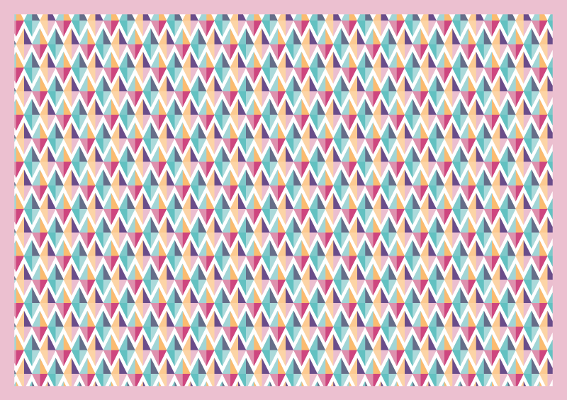 욕실용 비닐 카펫 기하학적 패턴 러너 - TenStickers