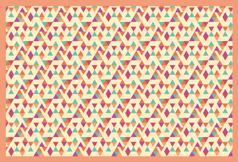 모자이크 효과 비닐 카펫 모자이크 무늬 러너 - TenStickers