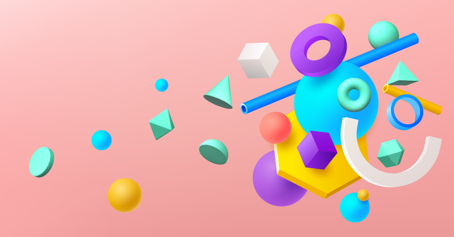 기하학적 효과 비닐 카펫 기하학적 모양 배열 - TenStickers