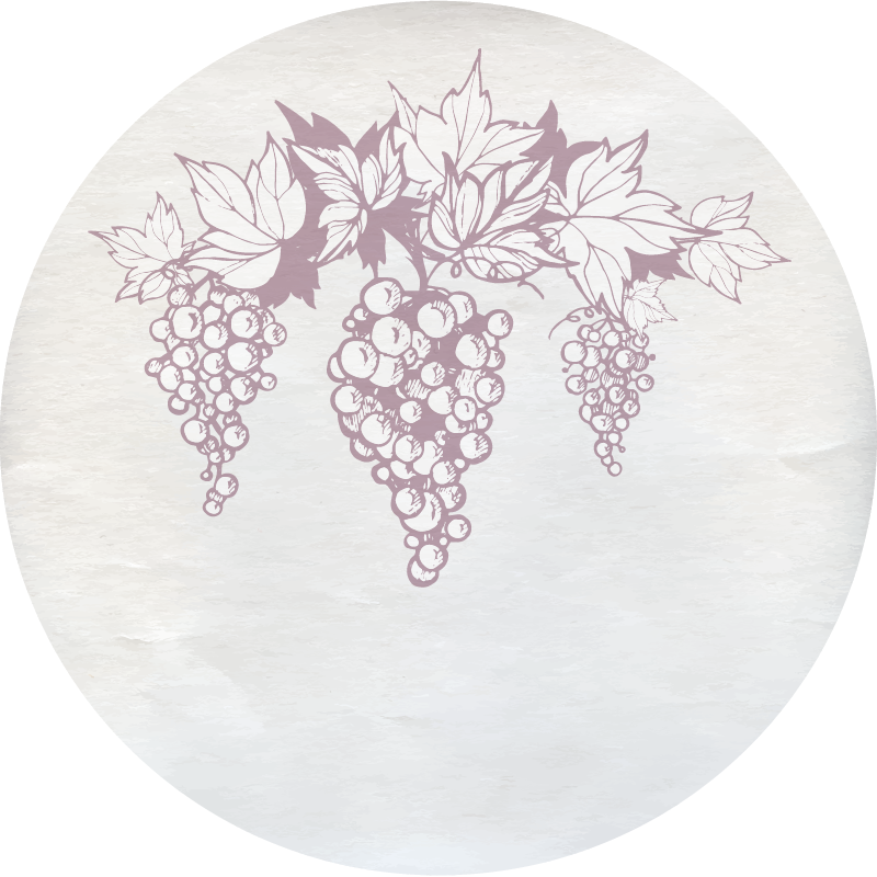 비닐 카펫 꽃과 식물 포도 식물 상징 - TenStickers