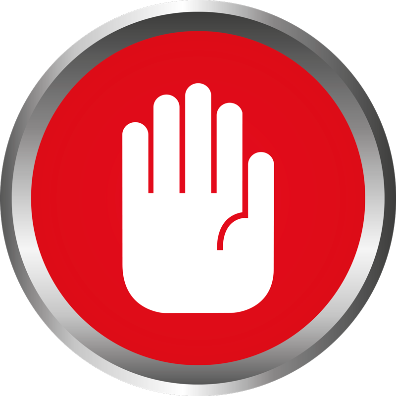 대리석 비닐 러그 정지 신호 장식 - TenStickers