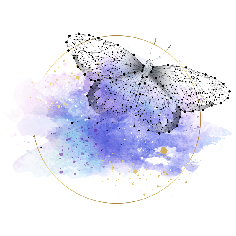 꿈꾸는 나비 동물 깔개 - TenStickers