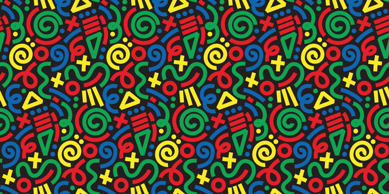 비닐 게임 카펫 생생한 퍼즐 패턴 - TenStickers