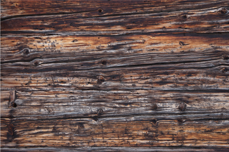 우드 효과 비닐 카펫 소박한 목재 디테일 - TenStickers