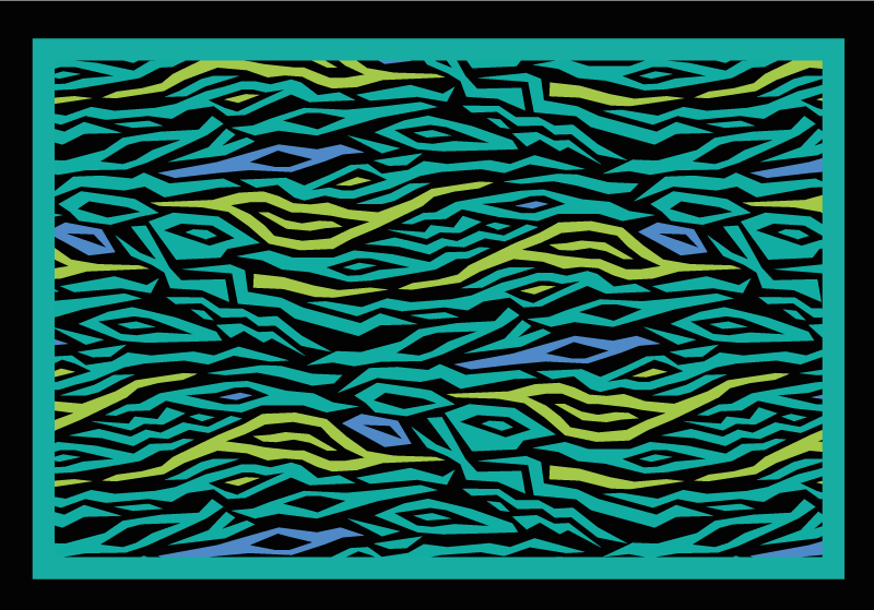 애니멀 프린트 비닐 카펫 추상 사파리 - TenStickers