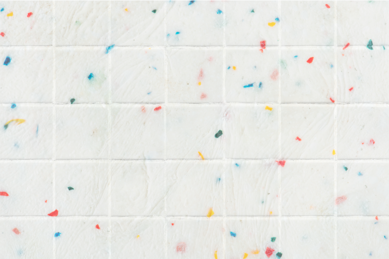 비닐 카펫 타일 효과 테라조 타일 패턴 - TenStickers