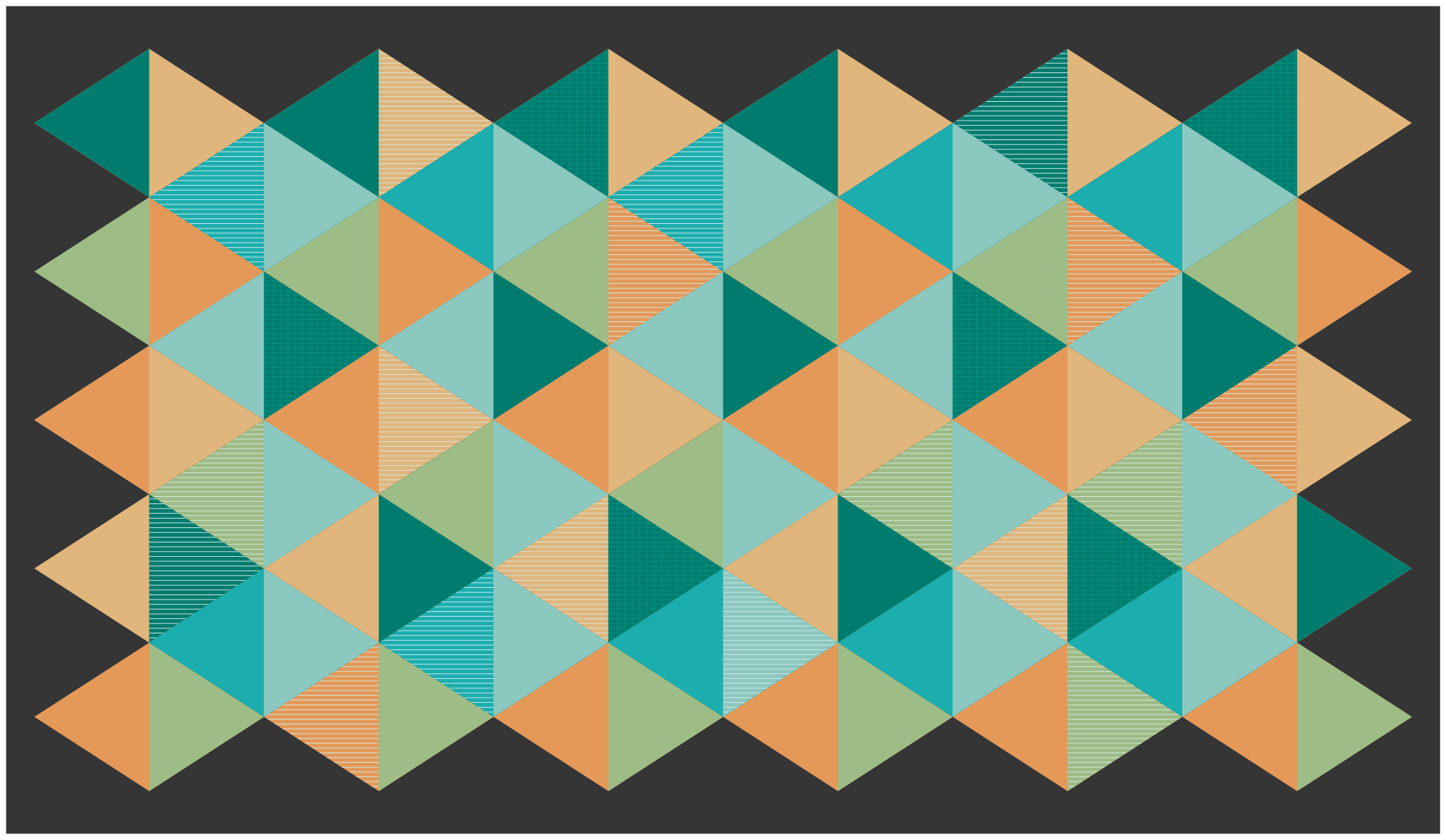 기하학적 효과 비닐 카펫 기하학적 패턴의 구성 - TenStickers