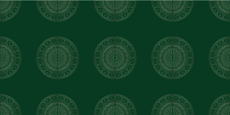 만다라 비닐 카펫 만다라 모티브 디자인 - TenStickers