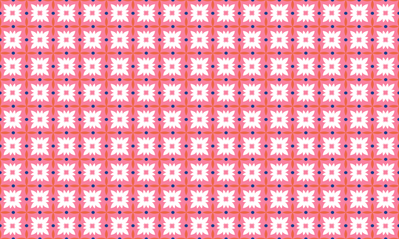 비닐 카펫 꽃과 식물 꽃무늬 표면 - TenStickers