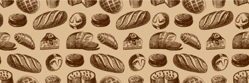 베이커리 디자인 주방 바닥 타일 - TenStickers