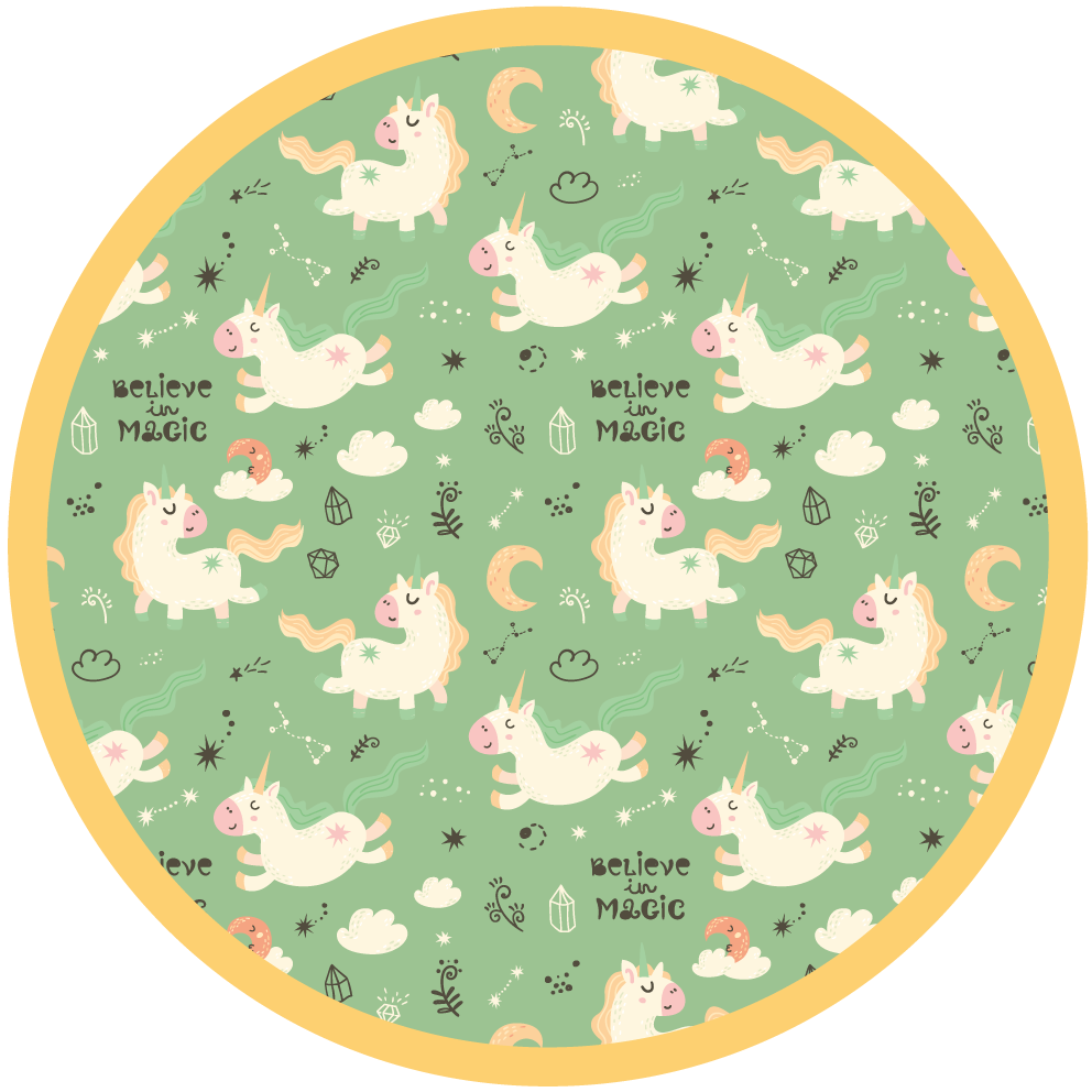 어린 이용 비닐 카펫 마법의 유니콘 - TenStickers