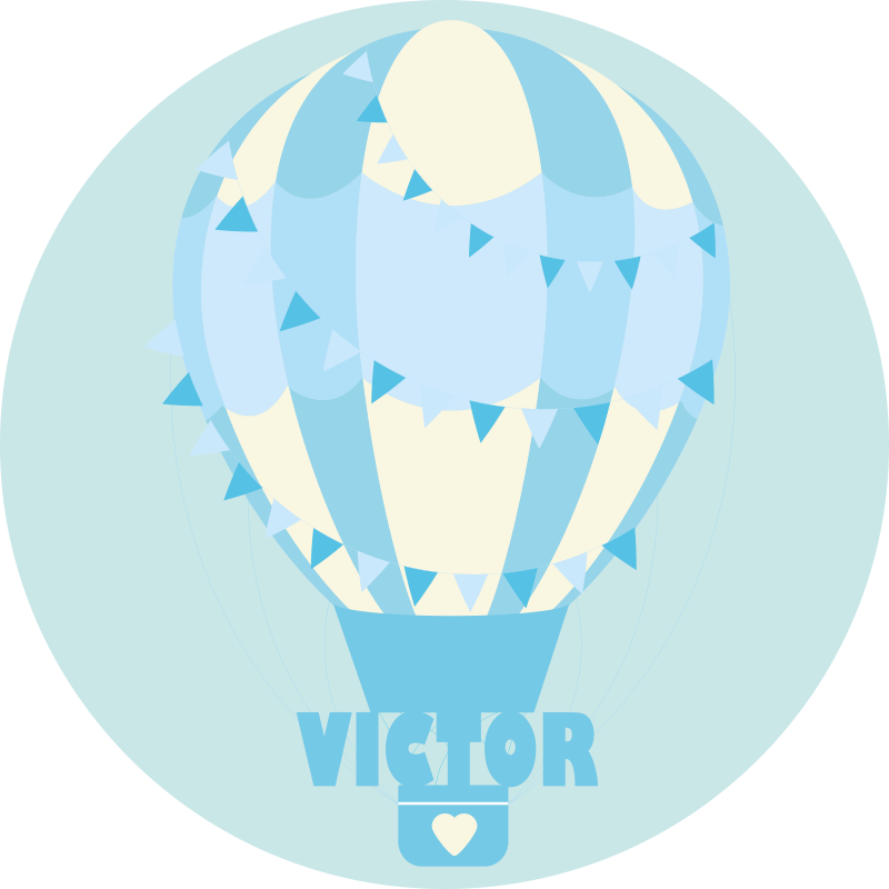 이름이있는 비닐 카펫 맞춤형 풍선 - TenStickers