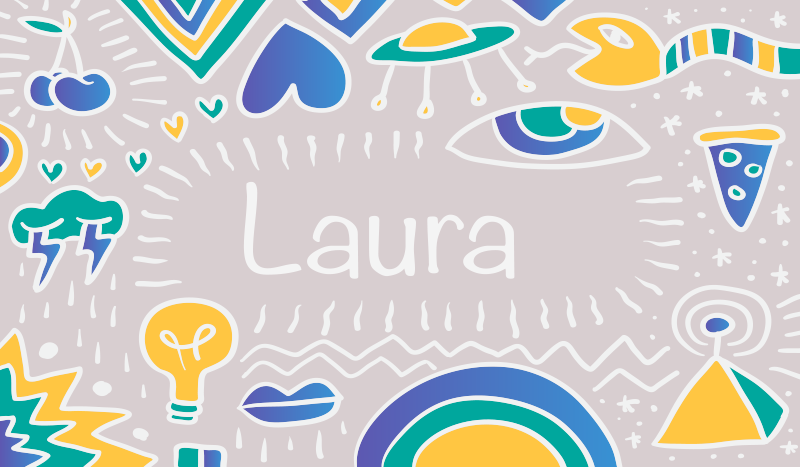 이름이있는 비닐 카펫 맞춤형 장난 매트 - TenStickers