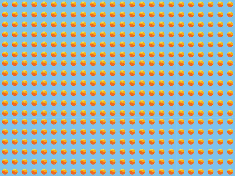 70 's sun pattern 기하학 비닐 러그 - TenStickers