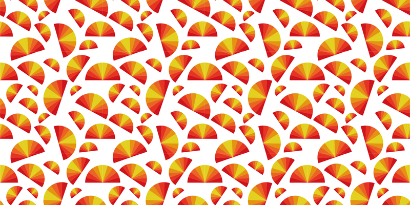 빈티지 일몰 패턴 빈티지 양탄자 - TenStickers