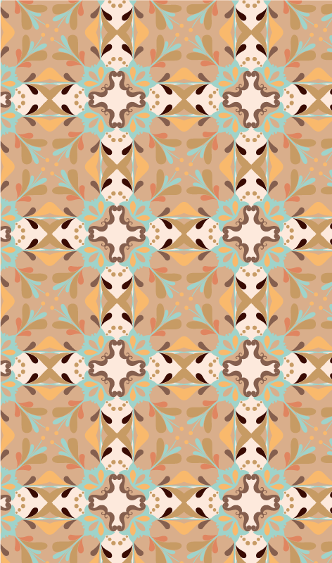 비닐 카펫 타일 효과 모자이크 항성 - TenStickers