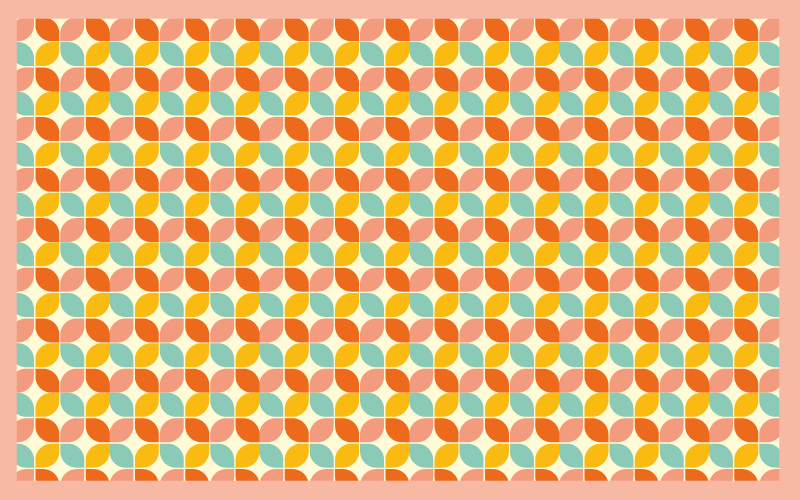 기하학적 효과 비닐 카펫 기하학적 육각형 - TenStickers