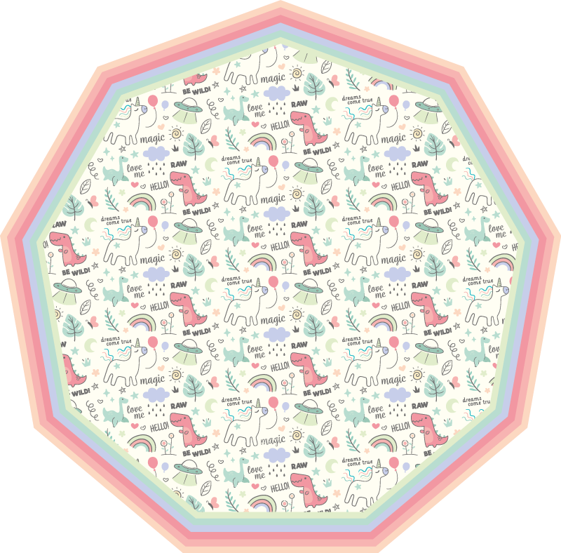 어린 이용 비닐 카펫 알파벳 모티프 디자인 - TenStickers