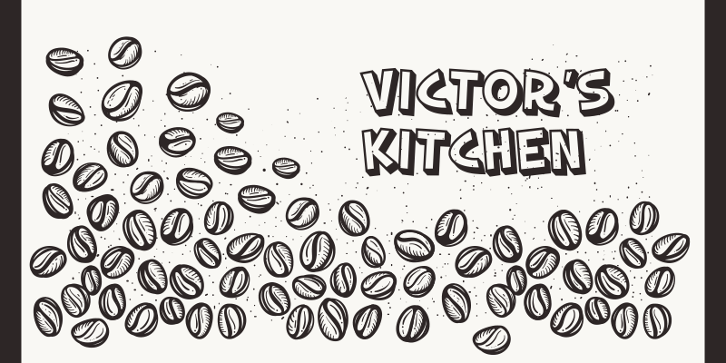 이름이있는 비닐 카펫 맞춤형 커피 원두 - TenStickers