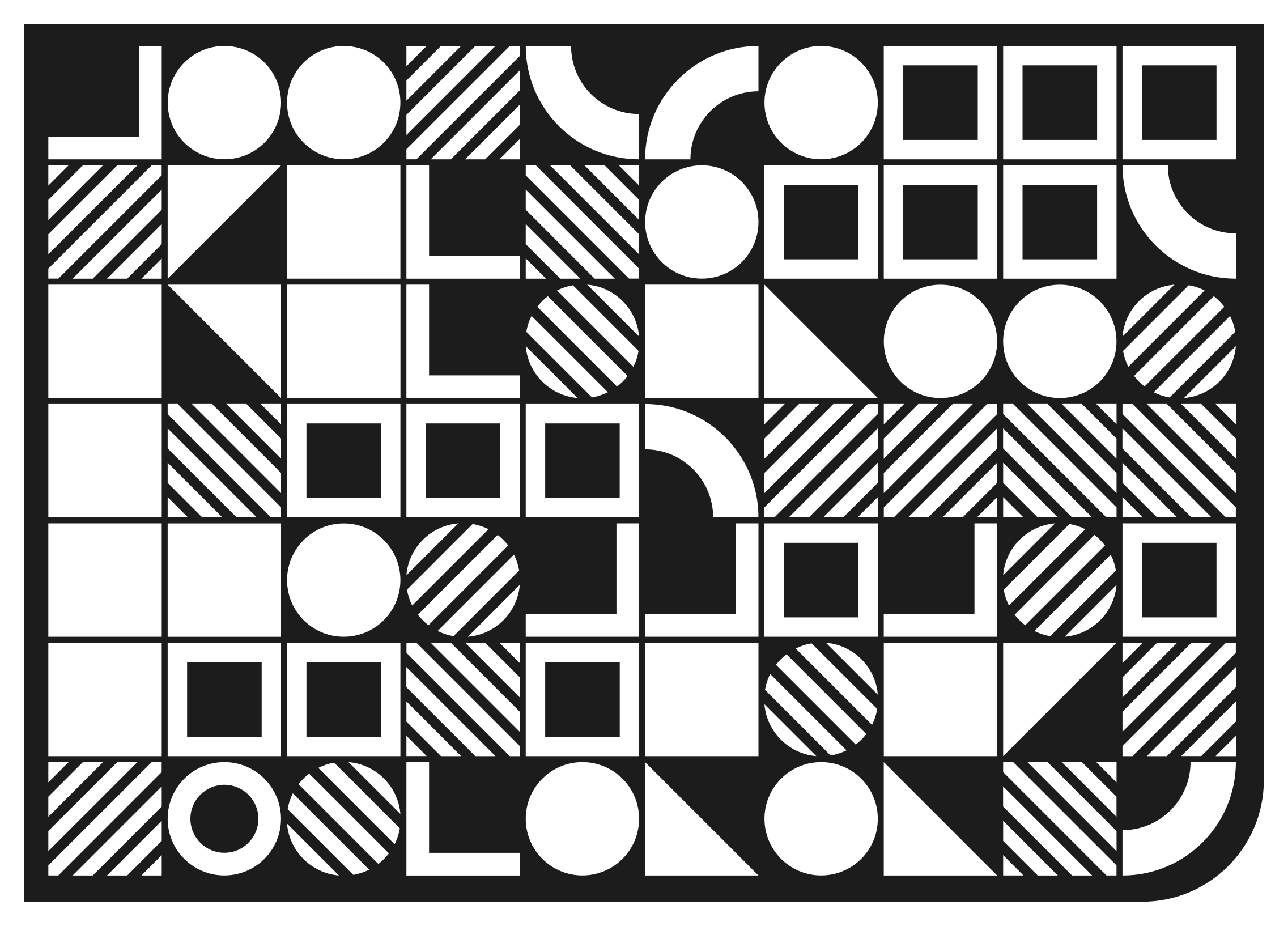 기하학적 효과 비닐 카펫 기하학적 모양 균형 - TenStickers