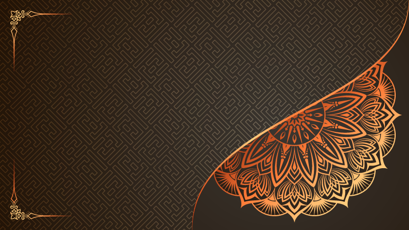 만다라 비닐 카펫 만다라 코너 디자인 - TenStickers