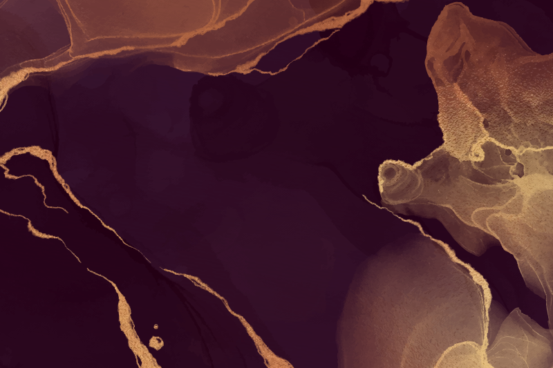 홈 오피스를위한 황금 추상적 인 인쇄 비닐 양탄자 - TenStickers