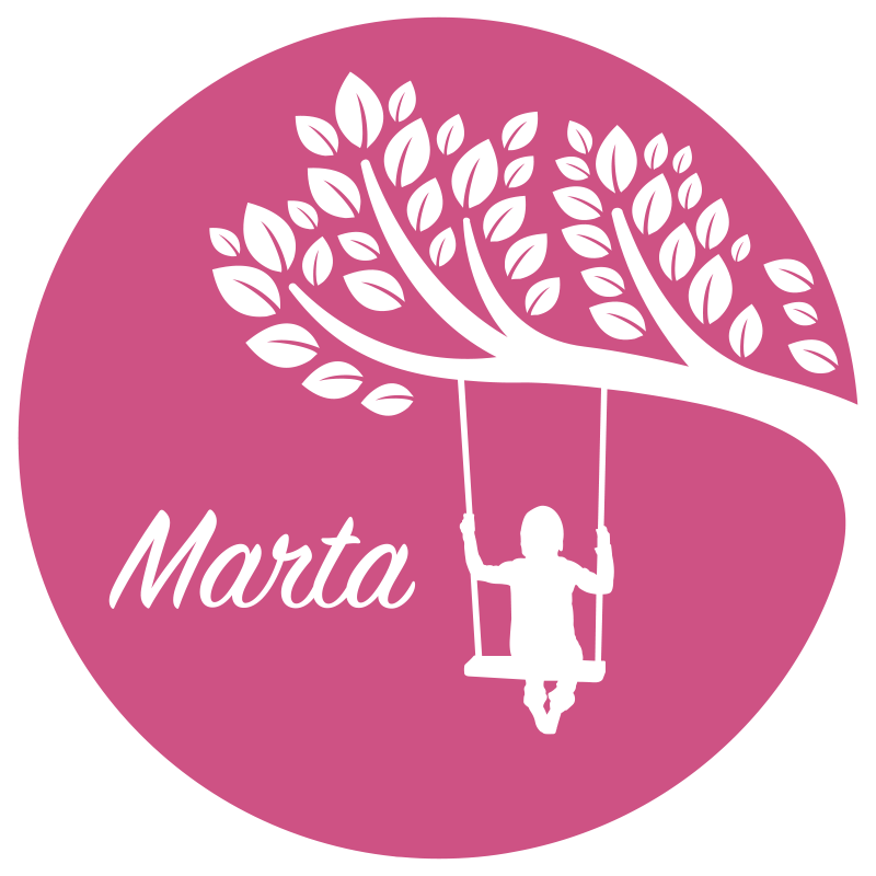 이름이있는 비닐 카펫 맞춤형 스윙 - TenStickers