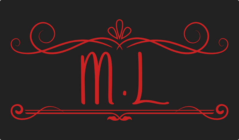 이름이있는 비닐 카펫 모노그램 우아함 - TenStickers