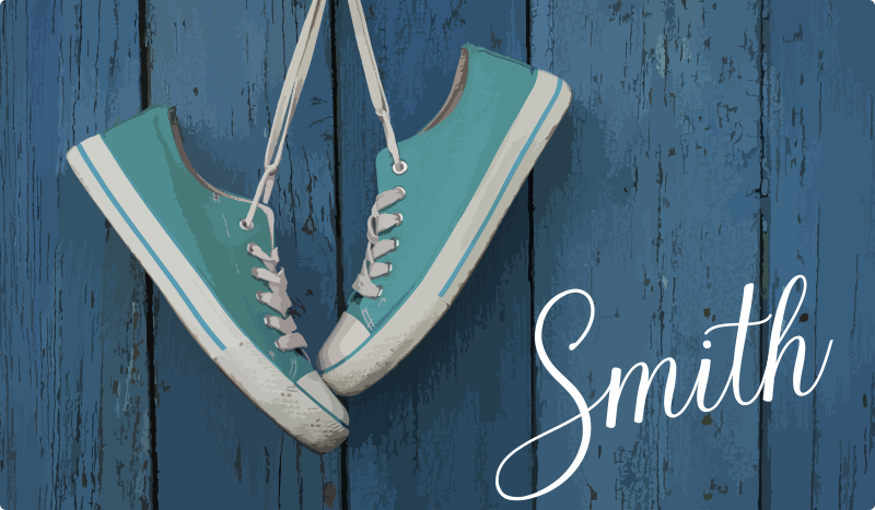 비닐 카펫 정리 운동화 개인화 - TenStickers